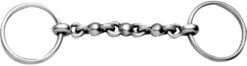 Korsteel Stainless Steel Waterford Loose Ring Bradoon Snaffle Bit