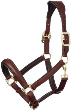 LeMieux Anatomic Leather Headcollar Brown