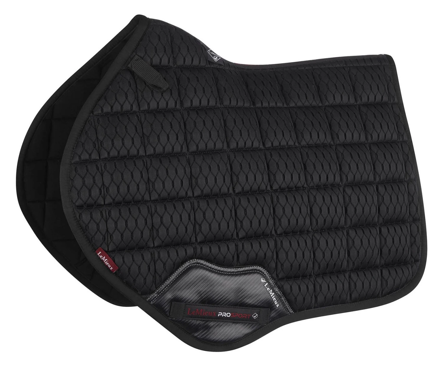 LeMieux Carbon Mesh Air Close Contact Square Black 3 LeMieux Carbon Mesh Air Close Contact Square Black