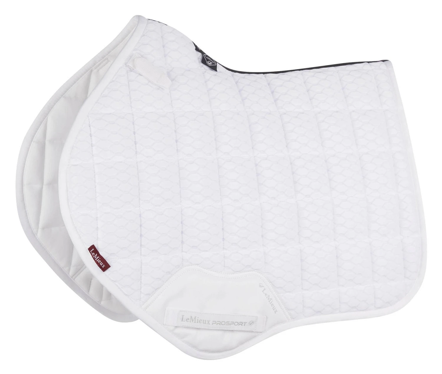 LeMieux Carbon Mesh Air Close Contact Square White 3 LeMieux Carbon Mesh Air Close Contact Square White