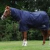 Saxon Defiant 600D Combo Medium Turnout Rug Navy/White -Saddle Shop 12290 20176