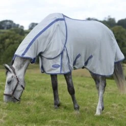 WeatherBeeta ComFiTec Airflow II Detach-A-Neck Fly Rug Grey/Blue/Grey