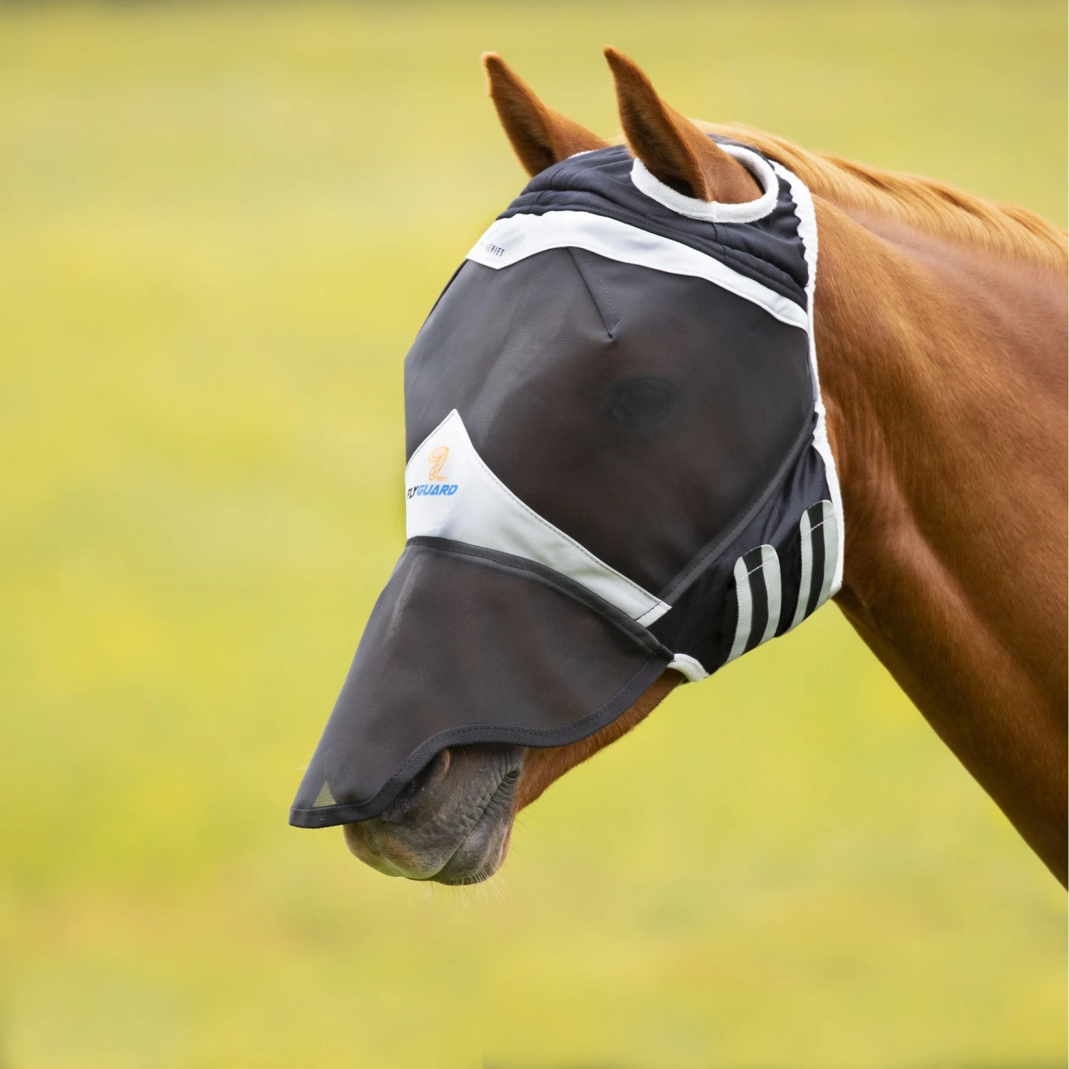 Shires Fine Mesh Fly Mask With Ear Holes & Nose 4 Shires Fine Mesh Fly Mask With Ear Holes & Nose - Image 2