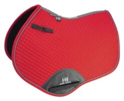 Hy Sport Active Close Contact Saddle Pad Rosette Red