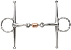 Shires Full Cheek Snaffle With Copper Peanut 6328