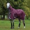 WeatherBeeta ComFiTec Plus Dynamic II Combo Neck Lite Maroon Turnout Rug -Saddle Shop 14441 27324