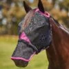 WeatherBeeta ComFiTec Deluxe Durable Mesh Mask With Nose Black/Purple -Saddle Shop 14484 27247