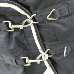 Shires Highlander Plus 200 Turnout Rug & Neck Set Black -Saddle Shop 15977 30534