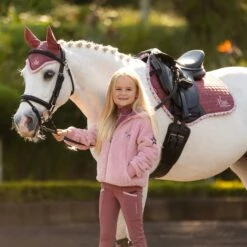 LeMieux Mini Suede Jump Square Orchid -Saddle Shop 16272 31564