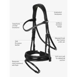 LeMieux Kudos Classic Dressage Bridle 11 LeMieux Kudos Classic Dressage Bridle -Saddle Shop 16324 31240