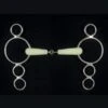 Happy Mouth Show Jump Jointed Bit 3 Ring 2 Happy Mouth Show Jump Jointed Bit 3 Ring -Saddle Shop 307 21678