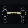 Happy Mouth Show Jump Straight Bit 3 Ring -Saddle Shop 309 21680