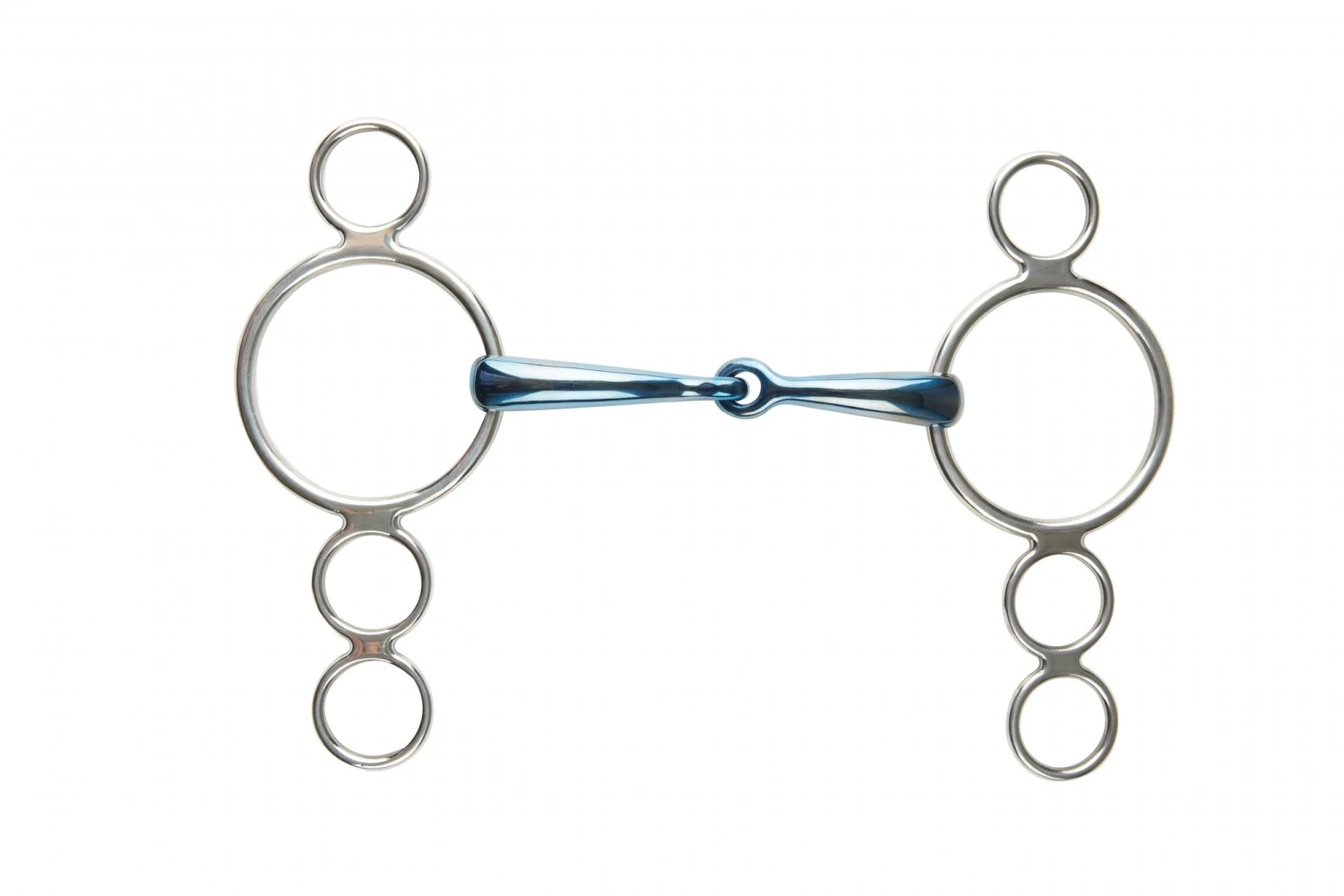 Korsteel ShowJump Jointed 3 Ring Thin Bit 3 Korsteel ShowJump Jointed 3 Ring Thin Bit