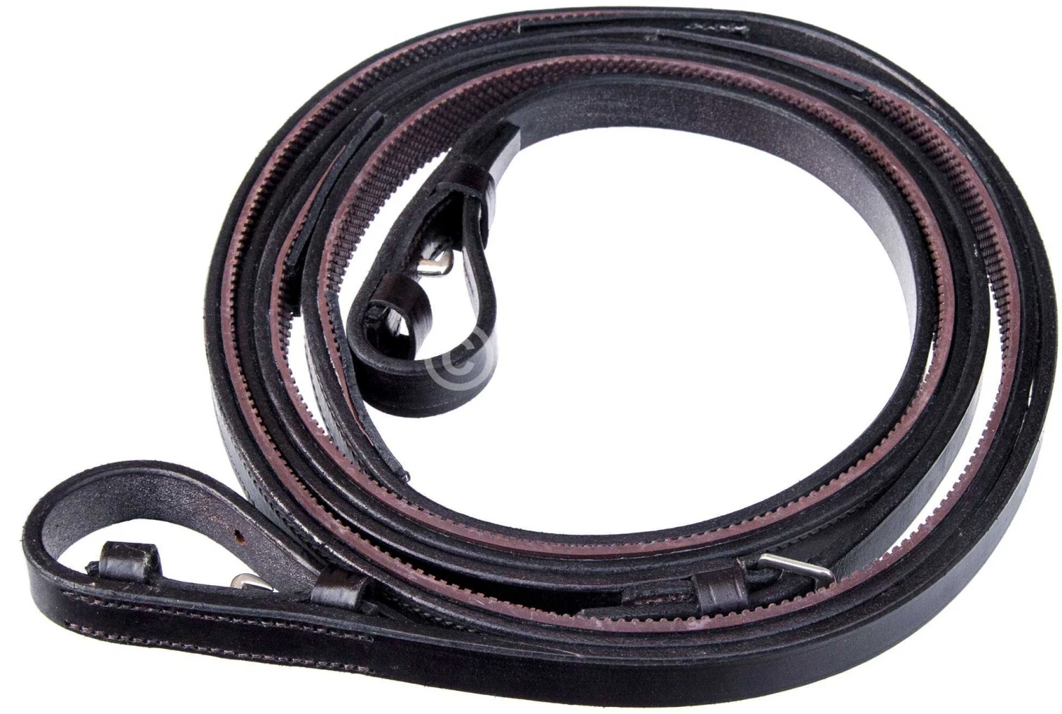 Townfields Half Rubber Covered Dressage Reins 3 Townfields Half Rubber Covered Dressage Reins