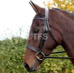Townfields Hunter Flat Nose 1 1/4 Snaffle Bridle